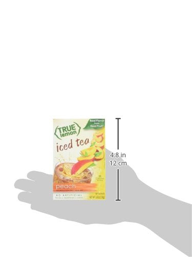 PEACH ICED TEA MIX by TRUE LEMON | Instant Powdered Drink Packets That Quench YOUR Thirst, Kit Includes 4 Boxes of Mouth