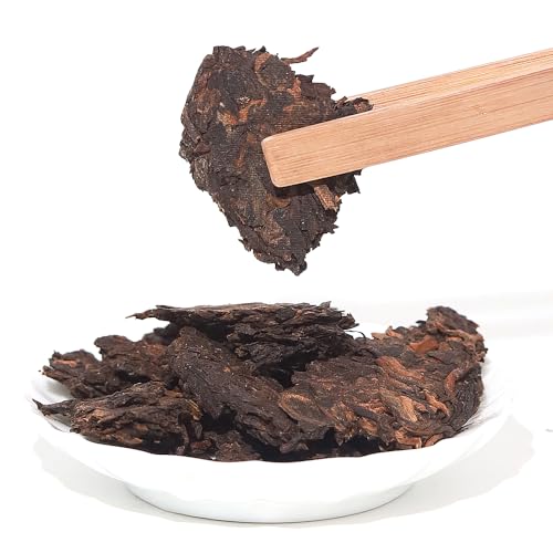 LWXLJMJZC-2013yr Yi Wu Ripe Puerh Tea Cake -150(Cups) Shu Puer Tea - Aged Fermented Cook Pu erh -Black Pu'erh -Yunnan Chinese Pu er Cake - 357g/12.6oz