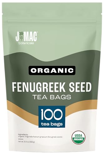 J Mac Botanicals, Organic Lemongrass Tea Bags (50 Count) - Certified by Organic Certifiers, Inc. - Quality Tea From Nile Valley, Egypt, Packaged in the USA