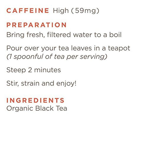 Golden Moon Tea Organic Pu-erh Aged Black Tea - Loose Leaf, Non GMO - Half Pound (96 Servings)