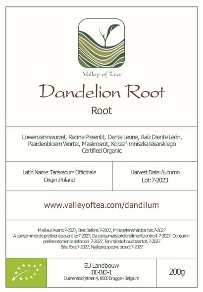Dandelion Root Tea Organic Herbal - Old Folk Remedy - Taraxacum Officinale - Dandilion Root Dandeliom Tea Danelion Root Dandeli Dandellion Danalion Tea Dandeline Root Tea Danilion Dandleion