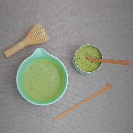 Joyscale Matcha Whisk Set, Matcha Kit - PP Resin Matcha Whisk(Chasen), Bamboo Spoon (Chashaku), Tea Scoop, Japanese Matcha Brush Whisk