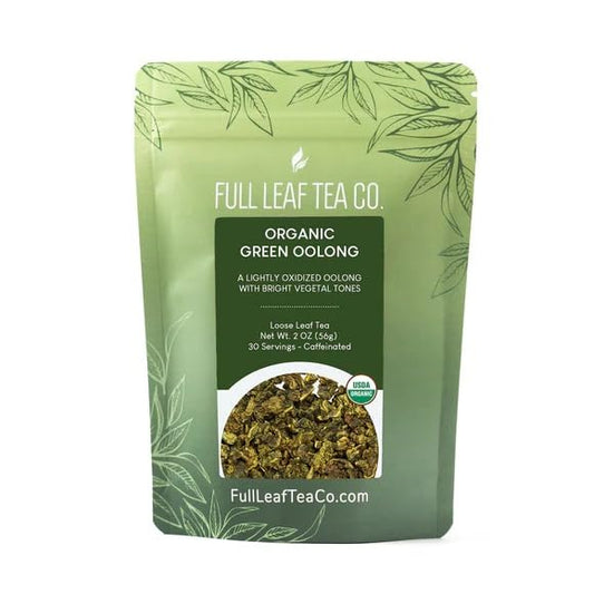 Organic Green Oolong - 2oz Bag (Approx. 30 Servings) | Full Leaf Tea Co.