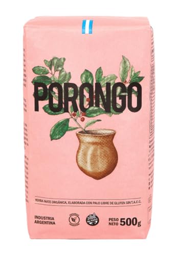 Porongo Organic Yerba Mate (1 lb / 500 g) Loose Leaf – Authentic Argentine Herbal Tea, Air-Dried & Organic