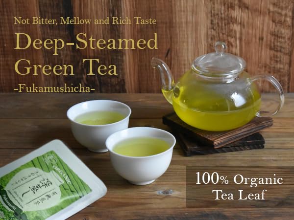 YAMASAN KYOTO UJI Japanese Organic Deep-Steamed Fukamushi Green Tea 2.8oz
