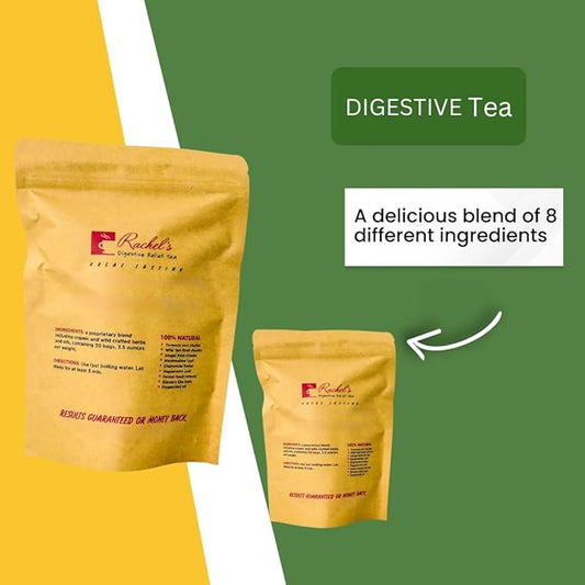 (60 Bags/120 Cups) Rachel’s Tea: Turmeric, Wild Yam, Ginger, Marshmallow, Chamomile, Peppermint, Fennel Slippery Elm