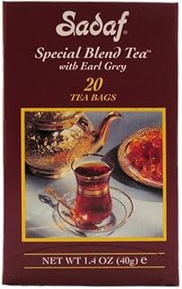 Sadaf Earl Grey Tea Bags | Special Blend Earl Grey Ceylon Black Tea | Product harvested in Sri Lanka | 20 tea bags