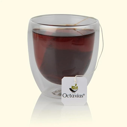 Octavius Earl Grey Black Tea Bags | Strong Indian CTC Tea for Milk | Rich & Malty Flavor | Premium Black Tea for Morning Energy | English Breakfast Style Tea | 50 Tea Bags Pack