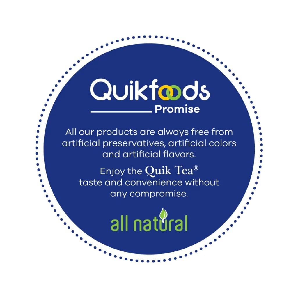 QuikTea Instant Plain Chai Tea Latte – 20 Count, pure chai taste, nothing more, nothing less, low Caffeine, No artificial colors, flavors or preservatives – Just Add Hot Water, Kosher, non-GMO