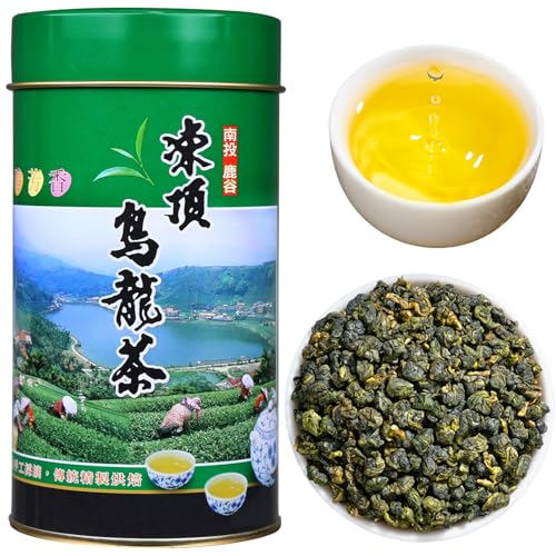 XIXICHA Dongding Oolong Tea Loose Leaf Taiwan Tea High Mountain Oolong Taiwan Dong Ding Gaoshan Ulong Tea Taiwanese Green Oolong One Thousand Meters High Mountain 150g/5.3oz (120 cups)凍頂乌龙茶 冻顶乌龙 乌龙茶 台湾茶