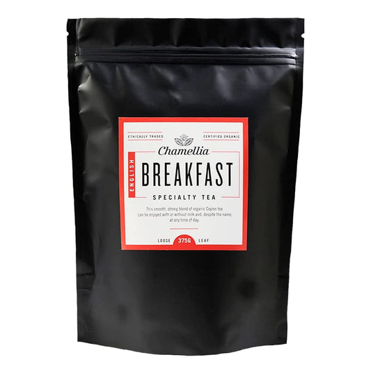 Chamellia Organic English Breakfast Tea Loose Leaf - 13oz (375g) (Camellia Sinensis) Single unit