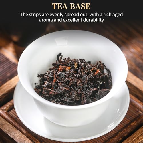 XIXICHA Pu-erh Tea Brick Produced in 2020 Aged Ripe Pu 'er Ancient tree Pu 'er tea Produced in Menghai,Yunnan 500g/17.64oz(250g*2)The aroma of jujubes Additive-free Chinese tea(400 cups)普洱熟茶 73枣香厚砖 云南勐海普洱茶砖