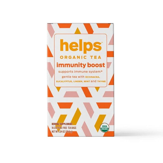 HELPS TEAS | Helps Immunity Boost | Organic herbal blend of Echinacea, Eucalyptus, Mint, Linden, Thyme and Natural Honey Flavor. Facilitates Respiratory Health | 16 Tea Bags |