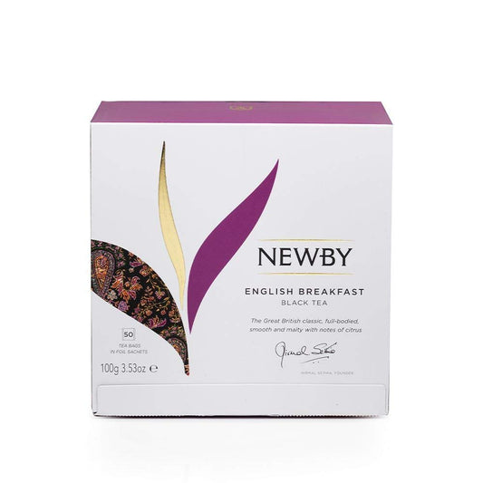 English Breakfast Tea – 50 Individually Wrapped Tea Bags – Bold & Full-Bodied Black Tea Blend by Newby Teas