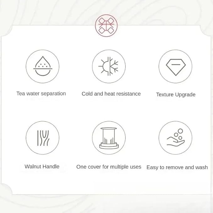 SHUWEICAO-Glass Tea Cup with Infuser and Lid, 17oz/500ml Hand-blown Borosilicate Glass Tea Mugs for Loose Leaf Tea. Gifts for Men(Classic)