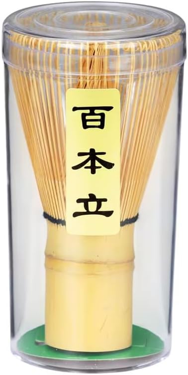 100 Prong Bamboo Matcha Whisk, Pack of 2, Traditional Chasen for Smooth and Frothy Matcha Tea