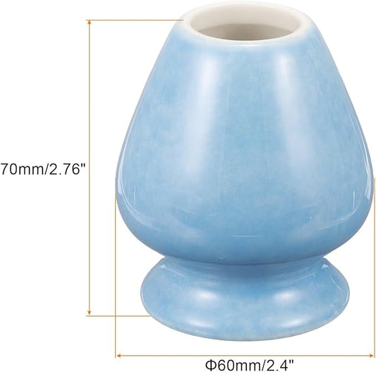 Harfington Ceramic Chasen Stand 70mm Matcha Whisk Holder Teas Set Whisks Stand Traditional Matcha Tea Chasen Holder Tea Set Accessories for Tea