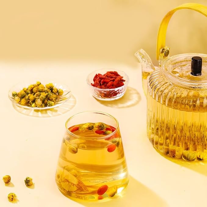 150g/5.3oz Chrysanthemum Tea, Bulk Loose Leaf Flowers, Premium Buds, Tai Ju Herbal Tea, Caffeine Free