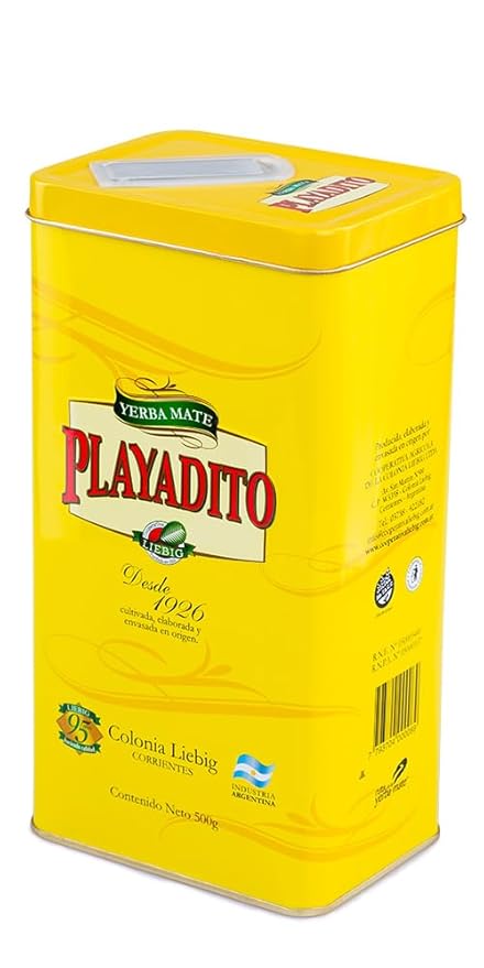 Playadito Yerba Mate - 500 Gr - with a Dispensing Tin