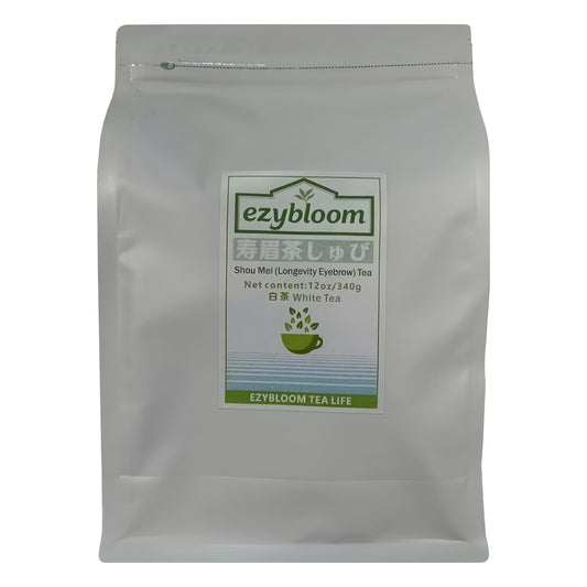 Ezybloom Longevity Eyebrow Tea Shoumei White Tea FudingTea Aged Tea Square Cake Tea White Tea Tea Leaves(壽眉)12oz/340g