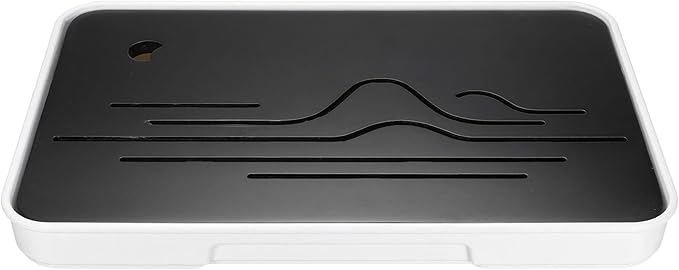 HARFINGTON Bamboo Chinese Gong Fu Tea Tray 14.4" Beautiful Mountain Pattern Tea Tray Bamboo Tea Tabl
