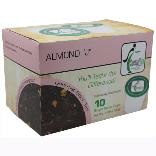 Special Tea Black Tea Single Serve Cup, Almond "J", 1.06 Ounce