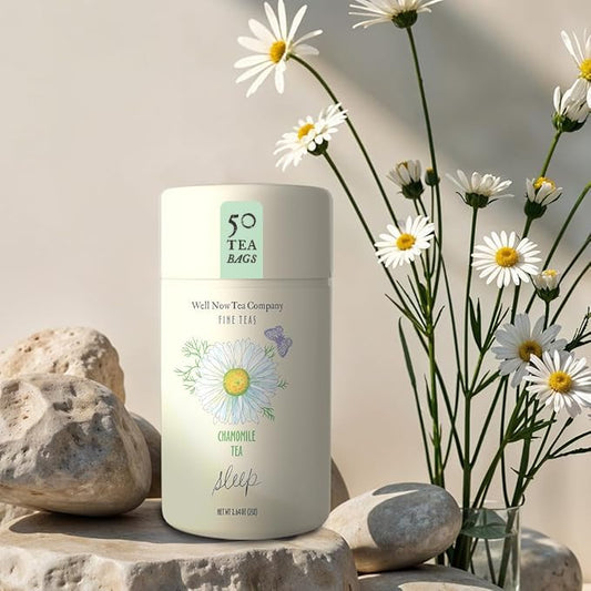 Life Plus Style Gourmet Well Now Tea Company Organic Chamomile Herbal Tea Natural Fine Teas Bedtime Sleep Tea Bags Rich Herbal Non-GMO Caffeine Free