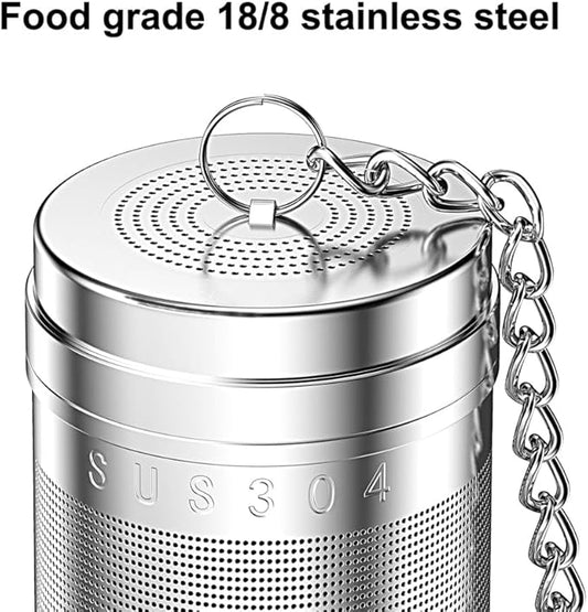 18/8 Stainless Steel Tea Infuser, Extra Fine Mesh Tea Infusers for Loose Tea, Tea Strainer Steeper Filter for Brew Tea, Spices & Seasonings (1)