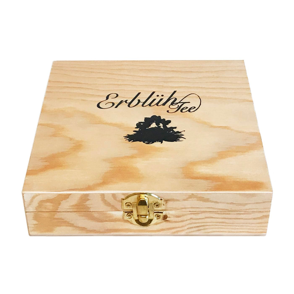 Creano Flowering Abloom Tea - Blooming Gift Set in Stylish Wooden Box, 12pcs
