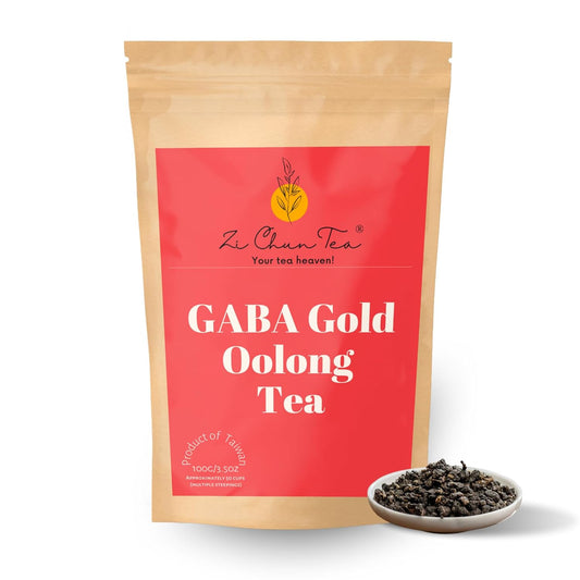 GABA Gold - Organic Oolong Super Tea, Loose Leaf - 100% Natural Grown and Processed - 3.5 ounces