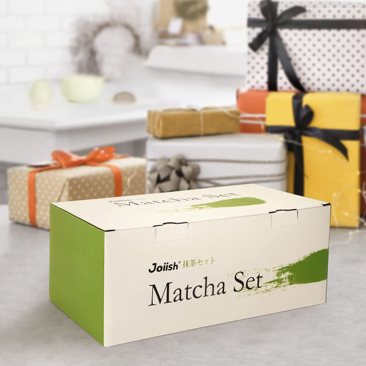 Joiish Complete Matcha Whisk Set, 10-Pcs Matcha Kit, Light Green