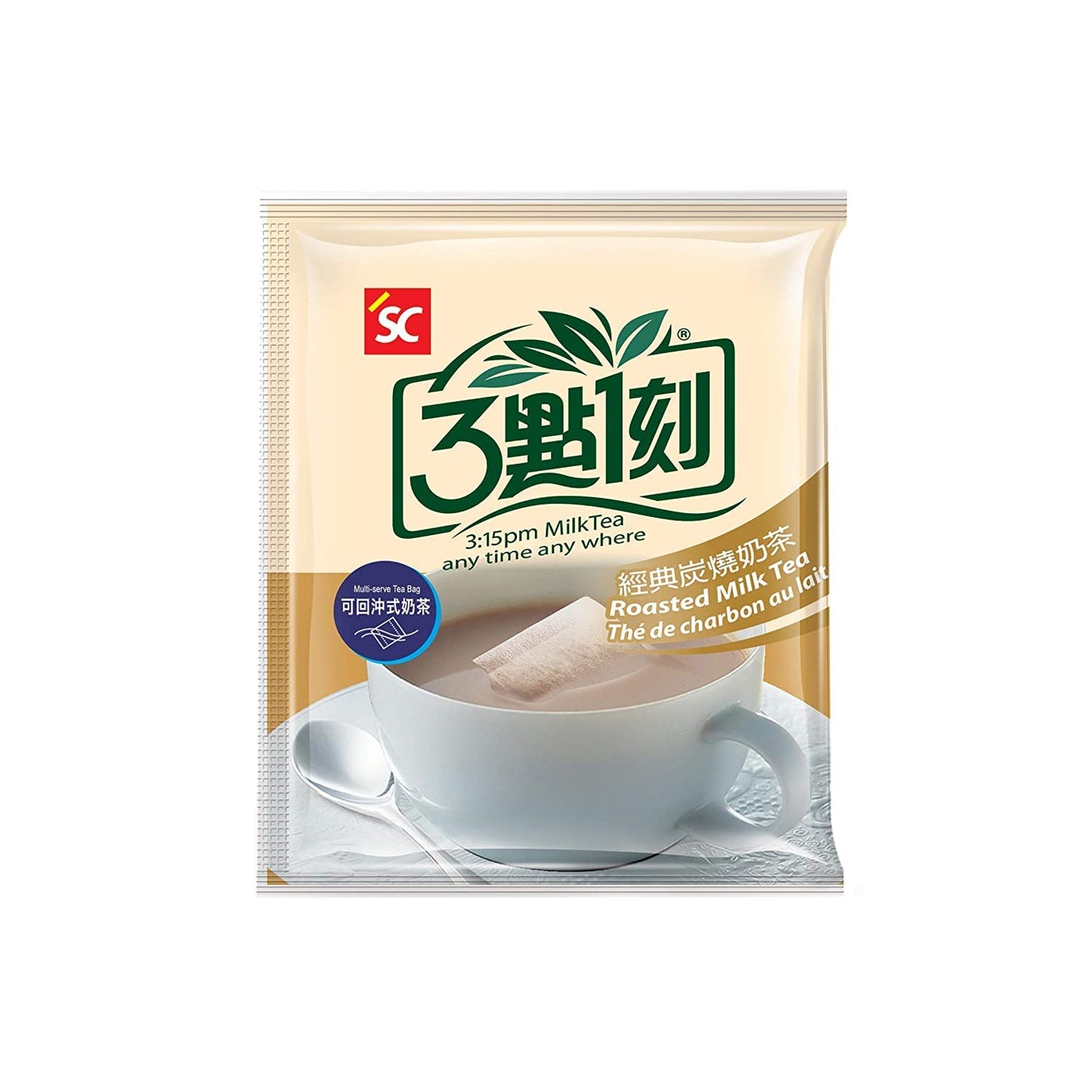 3:15pm Milk Tea - Classic Series - Authentic Bubble Tea (10 teabags) (Roasted Milk Tea, 10)
