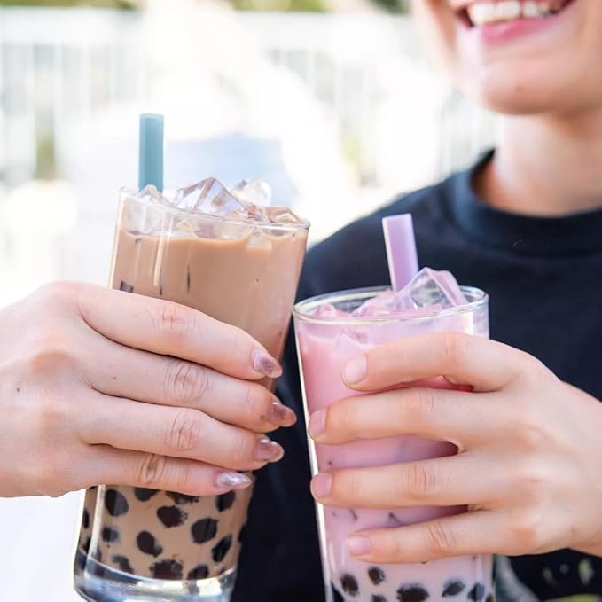 YULU FOODS Instant Bubble Pearl Classic Milk Tea Kit with Authentic Brown Sugar Tapioca Pearls, Ready in Under One Minute, Paper Straws Included – 3 Servings