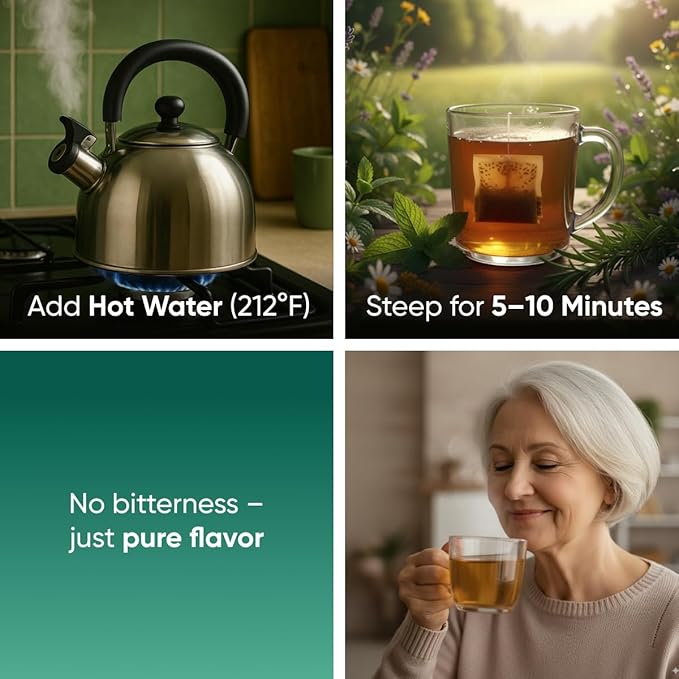 TeaDreamTea Peppermint Tea Bags - Alleviates Digestive Discomfort | Herbal Tea - Healthy Tea | Aromatic & Caffeine Free Tea - Bulk Tea Bags (50 Teabags)