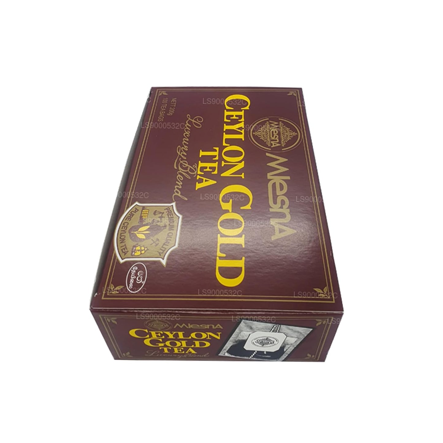 Mlesna Ceylon Gold Tea Luxury Blend -Premium quality 100 tea Bags 200g (7.05 Oz)