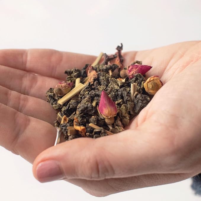 Organic Positively Tea Company, Summer Rose Oolong Tea, Loose Leaf, 16 Ounce