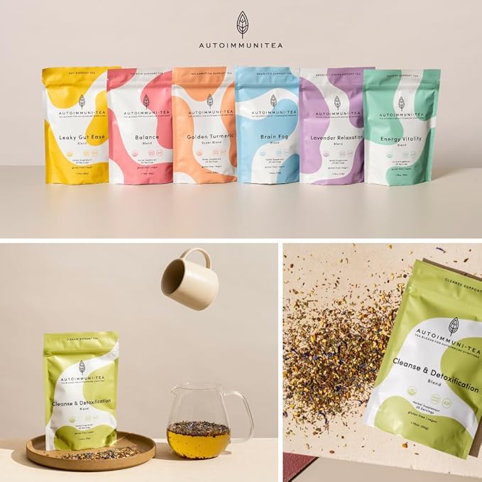 Detox Liver Tea - Herbal Debloat Blend - AIP Autoimmune Protocol Compliant - Whole 30, Paleo Friendly - Organic Cleansing Herbs with Dandelion Root