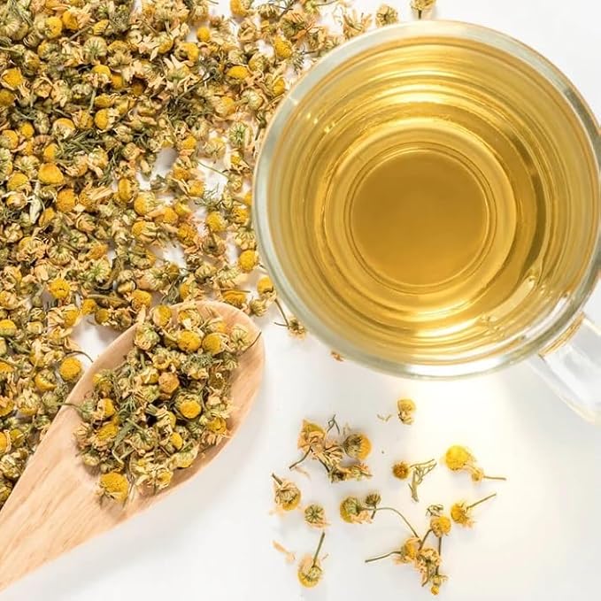 Greek Chamomile (Magnesia) | Whole Chamomile for Skin Health, Relaxation | Loose Herbal Tea from Greece | 100% Wild Crafted, Caffeine Free, Earthy Flavor | 30G (1.1 OZ)