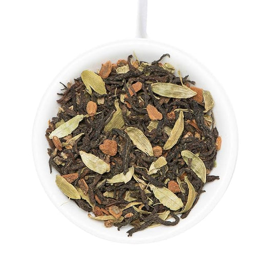 VAHDAM Maharani Chai Oolong Tea (50 Cups) | 100% NATURAL SPICES | Masala Chai Tea Loose Leaf | Cardamom, Cinnamon, Clove, Black Pepper | Spiced Chai Tea | Brew Hot or Iced | 100gm
