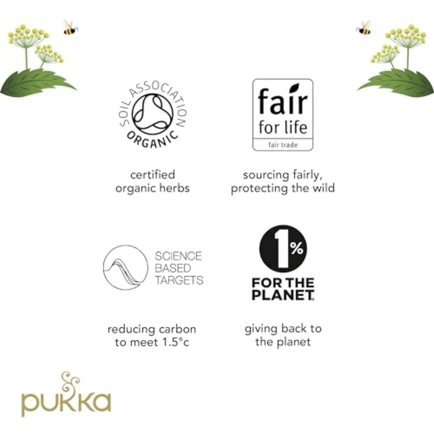 Pukka Peace Organic Tea Bags, 80 Total Tea Bags (20ct - Pack of 4) | Herbal Tea with Spearmint, Ashwagandha, and Hemp Seed Oil, Perfect for Balanced Tranquility, Caffeine Free