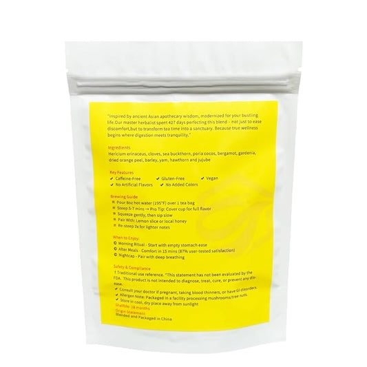 AeroMind CloudTrade Herbal Tea for Stomach Relief – Organic Ulcer Stomach Tea,Stomach Discomfort,Soothes Gastritis & Bloating,Ease Digestive, and Stomach Nourishing Tummy Tea,3.5oz (20 Bags)