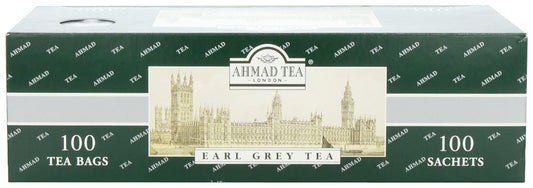 Ahmad Tea Earl Grey Tea, 100 Paper Enveloped Teabags (Pack of 1)