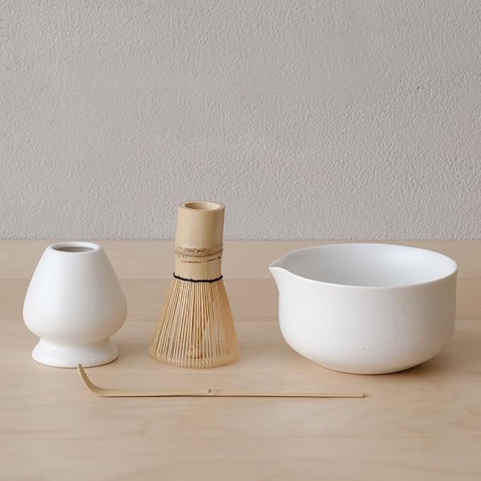 WENSHUO Matcha Kit - Premium Matcha Whisk Set with Traditional Bamboo Tools, Ideal Matcha Tea Set fo
