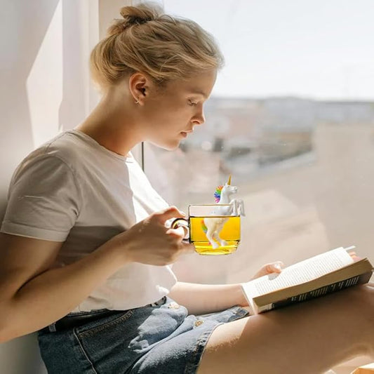 2pcs Fun Unicorn and Squirrel Tea Infuser Set, Reusable tea tea steeper for loose tea Let you enjoy a pleasant afternoon tea time (Unicorn + Squirrel)