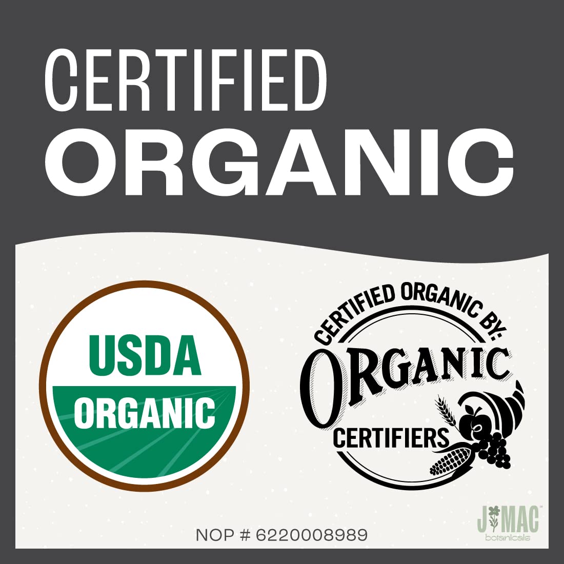 J Mac Botanicals Organic Yerba Mate Loose Leaf Tea, Unsmoked Natural Energy Herbal Tea, High Caffeine Coffee Alternative, Pure Leaf from Brazil, 1 lb