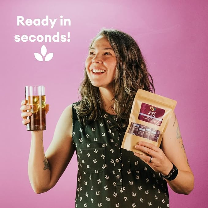Cusa Tea & Coffee | Deep Doze Herbal Tea | Premium Caffeine Free Instant Tea | Hot & Iced Tea with No Added Sugar (30 Single Servings)