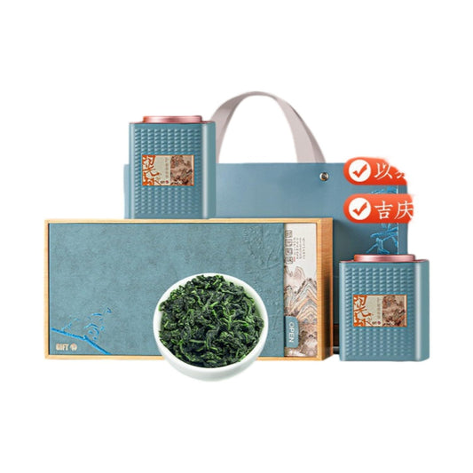 铁观音 Chinese Tieguanyin Oolong Tea 2025新茶 高端乌龙茶茗茶散 Natural Loose Leaf Tea,Chinese Tea, Sulfur Free 【蓝色时光知味礼盒铁观音 Chinese Tieguanyin Oolong Tea 】1件300g Flower tea,dark tea,loose tea