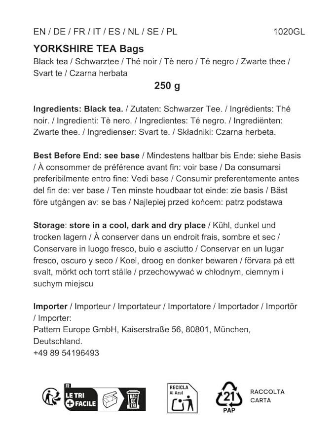 Yorkshire Tea, Black Tea, 80 Teabags