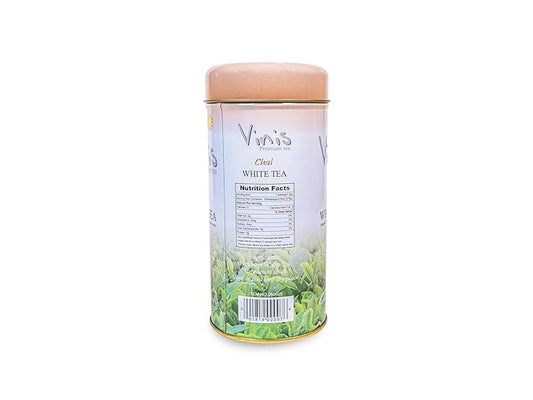 Vinis Premium Chai White Tea Tea Box of 6 Tins (50 tea bags per Tin) (Chai White Tea)