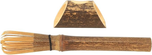 Acouto Matcha Whisk and Holder Set Camping Matcha Tea Whisk Set Tea Stick Useful Brush Tool Kitchen Accessories Japanese Utensils